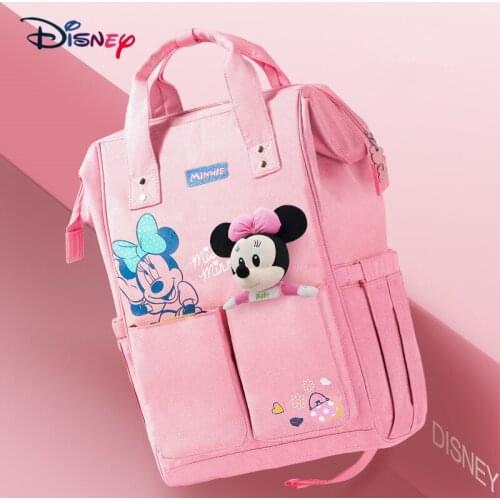 Disney Backpacks Mummy Bag Multifunction Large Capacity Double Shoulder Travel bags Baby Bottle Insulation carrier DPB03