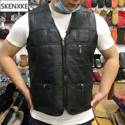Мужские кожаные куртки SKENXKE China At AliExpress