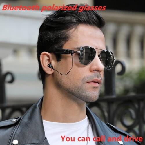 Smart Bluetooth Polarized Sunglasses New 2021 Fashion Headset Driving Sports Glasses Music Calling Sunglasses Luxury Accessories