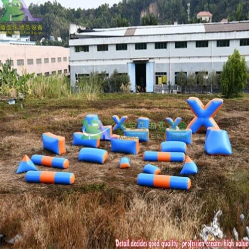 Outdoor inflatable paintball barriers inflatable paintball course inflatable paintball obstacles