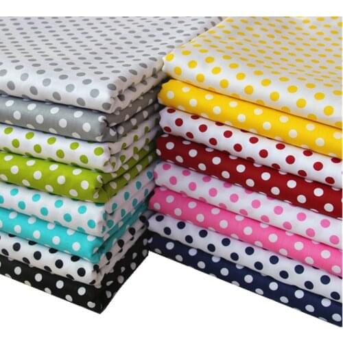 Polka Dot Series 100% Cotton Printed Fabric For Quilting Kids Patchwork Cloth DIY Sewing Fat Quarters Material For Baby&Child