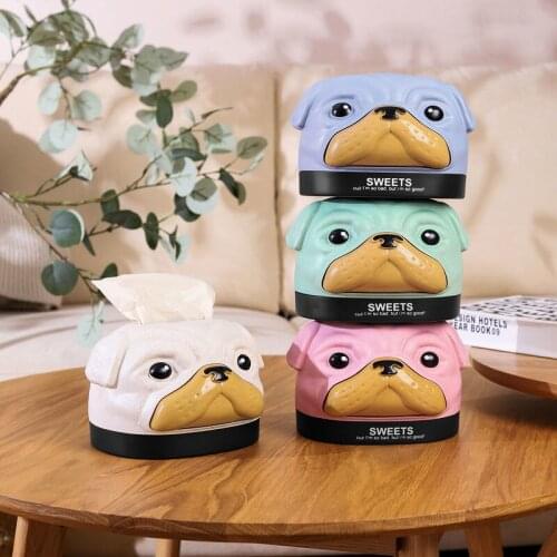 Creative Cartoon Cute Tissue Box Roll Paper Napkin Storage Box Home Bathroom Desktop Drawer Living Room Coffee Table Drawer