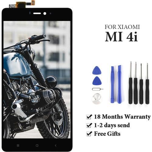 For Mi 4i LCD Display Touch Screen No Dead Pixel With Frame Digitizer Assembly Black Panel Replace Repair Spare Parts