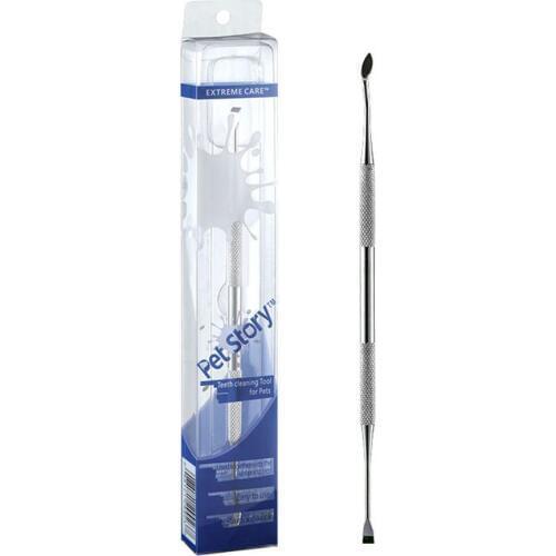 Pet Dog Toothbrush Stainless Steel Double Head Pets Teeth Cleaning Tools Dog Cat Tartar Remover Dental Stones Scraper Teeth Care