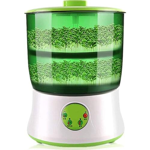 1pc Bean Sprout Machine Automatic Sprout Machine Sprouting Kit 2 Layer Large Capacity Microgreens 110v Kitchen Specialty Tools
