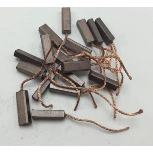 10pcs 4.5x6.5x15mm Electric Car Vehicle Generator Motor Carbon Brush for VW Bora Polo Sagitar Magotan Jetta etc Valeo Alternator
