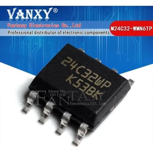 10pcs M24C32-WMN6TP SOP8 24C32WP SOP8 24C32 SOP