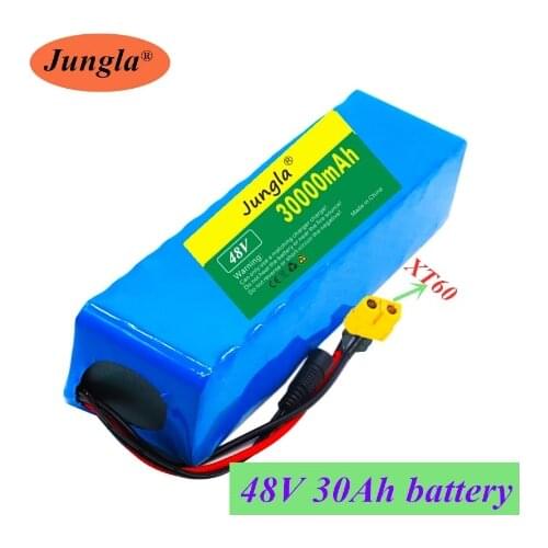 100% Original 48V 30Ah 1000watt 13S3P 18650 Battery Pack 54.6v E-bike Electric bicycle battery Scooter with 25A discharge BMS