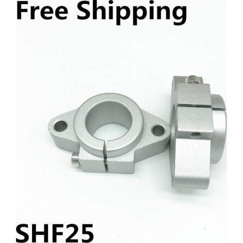 2pcs SHF25 25mm linear bearing rail shaft support XYZ Table CNC Router Free shipping