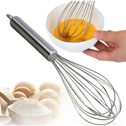 3Pcs/Set Stainless Steel Balloon Wire Whisk Egg Beater Mixer Kitchen Baking Utensil 8/10/12 Inches Kitchen Beating Tools