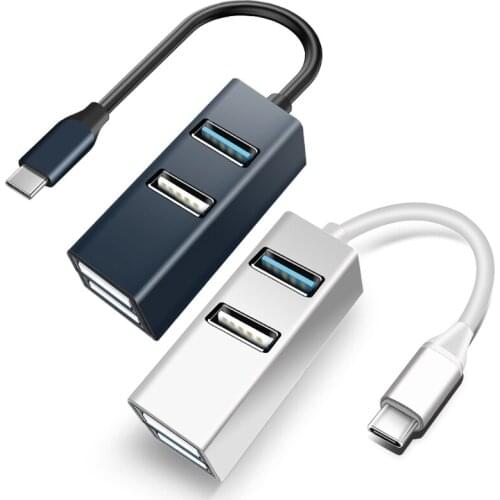 4-port USB 3.0 2.0 Hub Port Expander with High Speed Fast Data Transfer USB Splitter for Windows PC HDD
