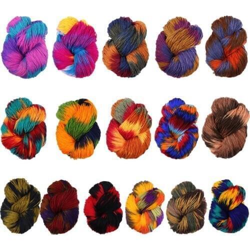 50g/Ball Mixed Colorful Knitting Yarn Acrylic Fiber Soft Anti-Pilling Dyed Hand-Knitted Crochet Thread for DIY Craft Baby Winter
