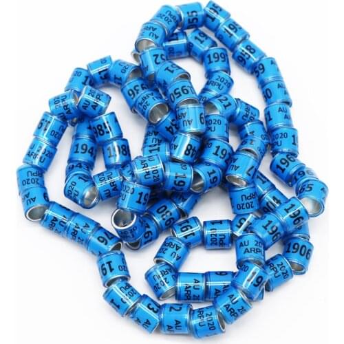 50 Pcs 2020 Style Durable Digital Bird Foot Rings Pigeon Racing Training Tool Identification Supplies