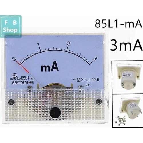 AC Analog Meter Panel 3MA Volt meter Ammeters 85L1 3MA Gauge