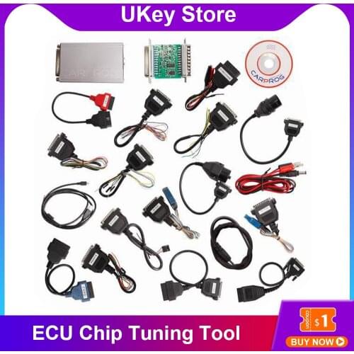 Carprog V10.93 CAR PROG With 21 Adapters Full Sets Car ECU Chip Tuning Programmer For Airbag/Radio/Dash/IMMO/ECU Auto Repair