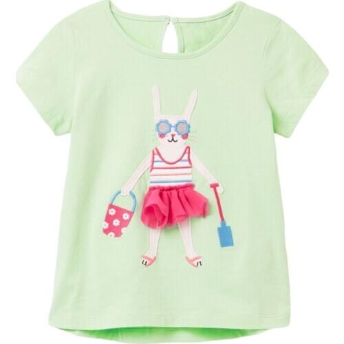 Bambino New Year 2021Tshirt for Girls Cartoon Summer Children Tops 2-7Years Little Kids Clothing Baby Costume Pure Cotton Shirt