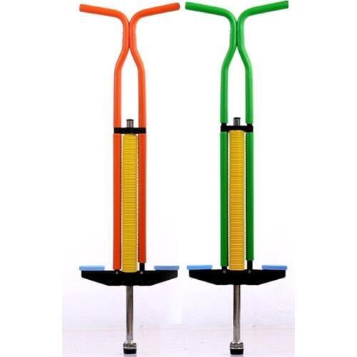 Children kid steel jump pole metal Jumping Stilit double pole Pogo Stick for kids Teenagers less than 30-60kg