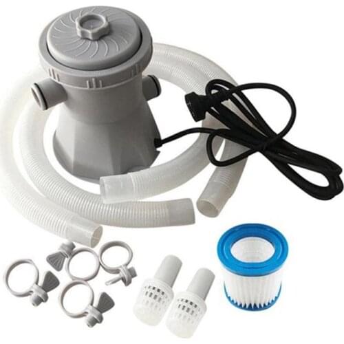1pc Home EU/US Plug 220V Electric Swimming Pool Filter Pump,Swimming Pool Pump And Filter Kit,Pool Pump,Paddling Pool Pump Water