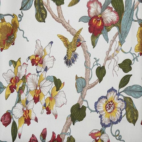 HLQON wholesale American style cotton linen colorful floral print Fabric used patchwork Sofa Home Decrotion Cushion 148cm width