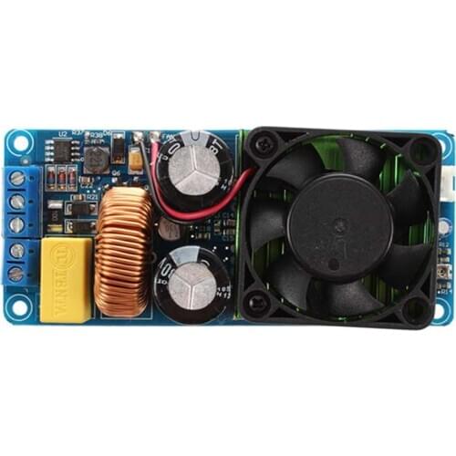 IRS2092S 500W Mono Channel Digital Amplifier Class D HIFI Power Amp Board with FAN