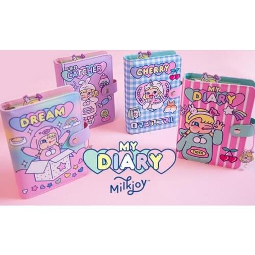 Creative PU Notebook Paper Diary Kawaii Girls School Notebook Agenda Schedule Planner Ring Binder Notebook