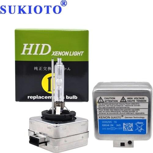 SUKIOTO 35W Xenon D1S D2S D3S D4S D2R D4R Xenon HID Bulb For Toyota Lexus For Audi A3 A8 A6 C5 C6 For Benz W169 W245 W164 W251