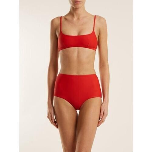 Summers New Sexy Womens Red Bikini Top Sling Vest Tight Shorts Two Sets