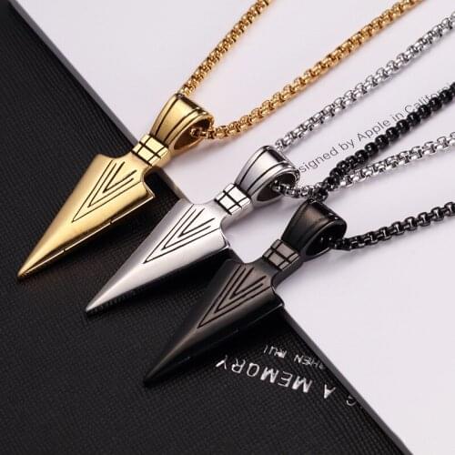 Fashion Arrow Angel Wings Pendants Necklace Chain Short Long Mens Womens Silver Color Necklace Jewelry Halloween Gift