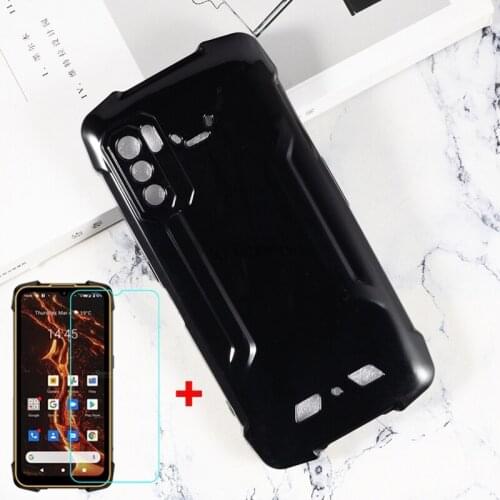 Soft Black TPU Case For Cubot KingKong 5 Pro Silicone Case Cover with Tempered Glass For Cubot KingKong CS 3 Mini 2 Glass Cover