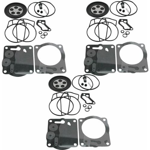 Carburetor Rebuild Kits Fits For 1999-2005 Yamaha XL XLT GP 1200 Waverunner Carb SBNI (3 KITS)