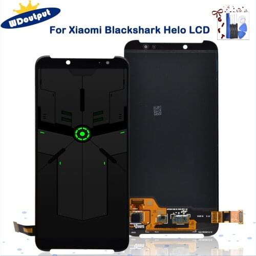 Original NEW AMOLED 5.99" Inch For Xiaomi Black Shark Helo Lcd Screen Display+Touch Glass Digitizer Assembly Replacement AWM-A0