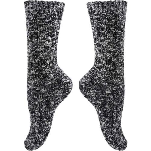 Autumn Winter Women Soft Snow Knitting Wool Socks Vintage Ladies Warm Thicken Socks Basic Sox Female Sport Socks