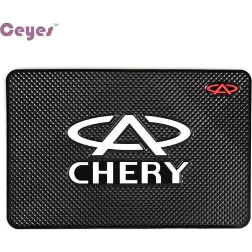 Anti Slip Mat Car Styling Auto Mobilephone Sticky Pad Emblem Auto Interior Ornament Accessories For Chery Dashboard Stickers