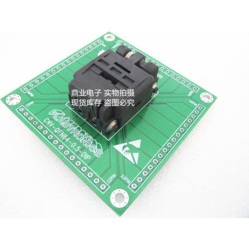 Clamshell QFN64/DIP 9*9mm pitch 0.5mm IC Burning seat Adapter testing seat Test Socket test bench in the stock
