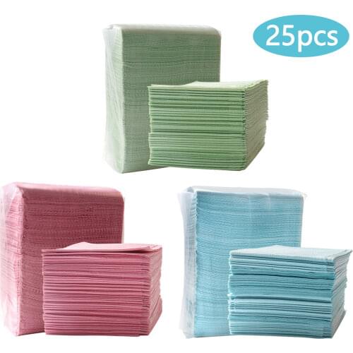 25pcs Disposable Waterproof Tattoo Table Tray Clean Pad Sheet Covers Patient Bibs Dental Napkins for Beauty Tattoo Accessories