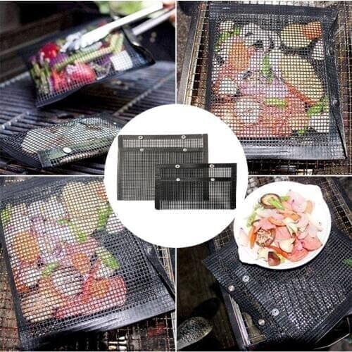 BBQ Bake Bag Mesh Grilling Bag Non-Stick Reusable Easy to Clean Outdoor Picnic Barbacoa Tool Kitchen Tools Outdoor Reusable