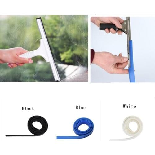 New Stainless Steel Glass Scraper Strip Glass Scraper Strip Glass Scraping Replacement Strip Wiper Glass Scraper Rubber Article