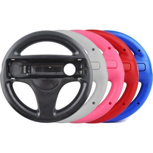 10 pcs 5 color Durable Plastic Steering Wheel For Nintend for Wii Mario Kart Racing Games Remote Controller Console