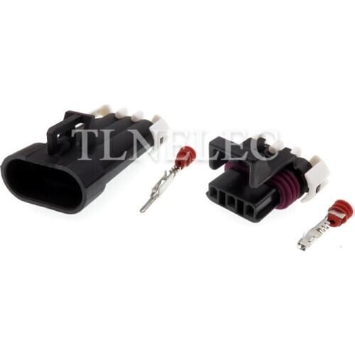 12129615 12110293 Delphi 3 Pin Way Black Metri-Pack 150 Male Female Temperature Sensor Plug Auto Connector