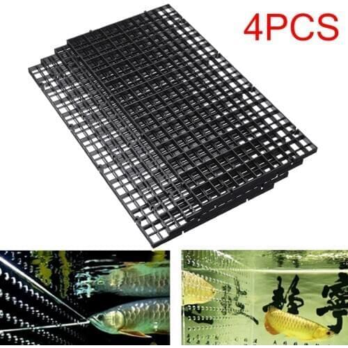 4Pcs Aquarium Grid Divider Isolate Boards Aquarium Fish Tank Cleaning Tool Cleaner Supplies 30cm * 15cm