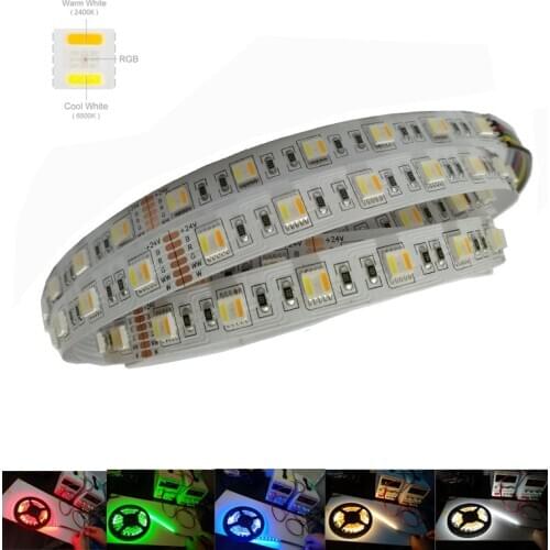 5 Years Guarrantee 2020 New DC 12V 24V SMD 5050 RGBW Wifi LED Strip Lights 5colors rgbww LED Strip Light For Salon Decoration