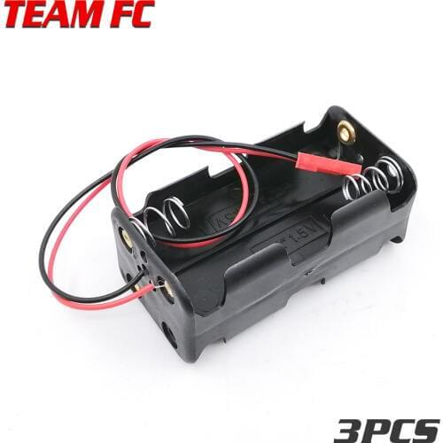 5pcs Receiver Battery Case Box 4 x AA Battery Insert Compartment for 1/8 1/10 RC Model HSP S213
