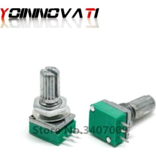 5pcs RK097N 5K 10K 20K 50K 100K 500K B5K With A Switch Audio 3pin Shaft 15mm Amplifier Sealing Potentiometer