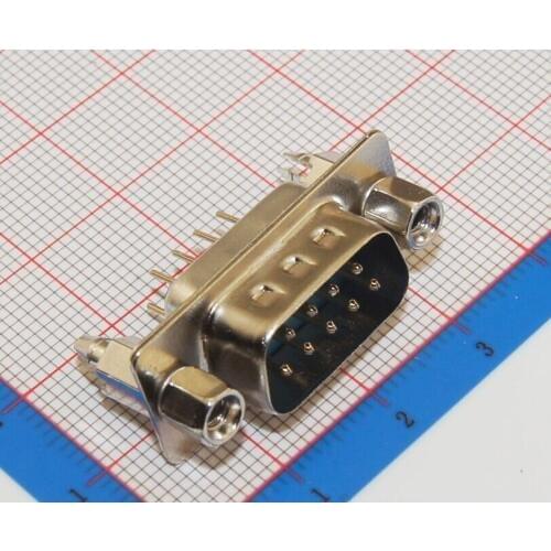 5 Pcs D-SUB 9Pin Male Vertical PCB Connector 2 Rows