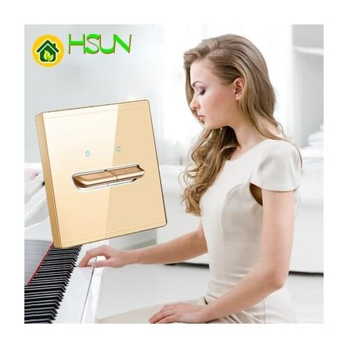 86type Champagne tempered glass reset toggle switch 1 2 3 4 gang 12 way retro hotel creative switch USB France Germany UK socket