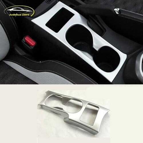 ABS Chrome For Nissan QASHQAI J11 2016 2017 2018 Accessories Car Interior Front Cup holder Decoration Cover Trim Car Styling
