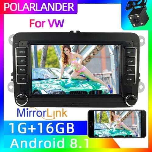 2 Din 7'' Mirror Link GPS Navigation Car Radio Android For Iphone For Bora Golf VW Polo Volkswagen Passat B6 B7 Touran Stereo