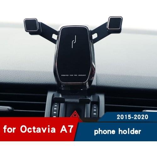 Car phone holder for skoda octavia a7 accessories phone stand Navigation bracket octavia rs 2015 2016 2017 2018 2019 2020