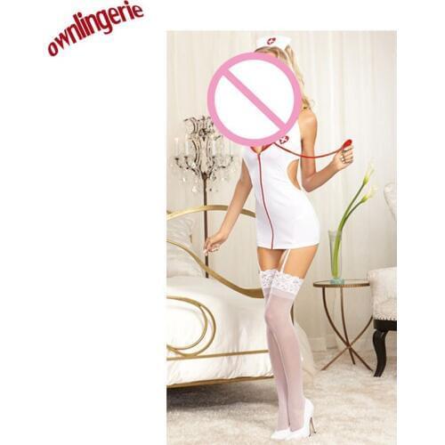 Free shipping Sexy Nurse Costume Erotic Costumes Role Play Women Erotic Lingerie Female Sexy Underwear for women