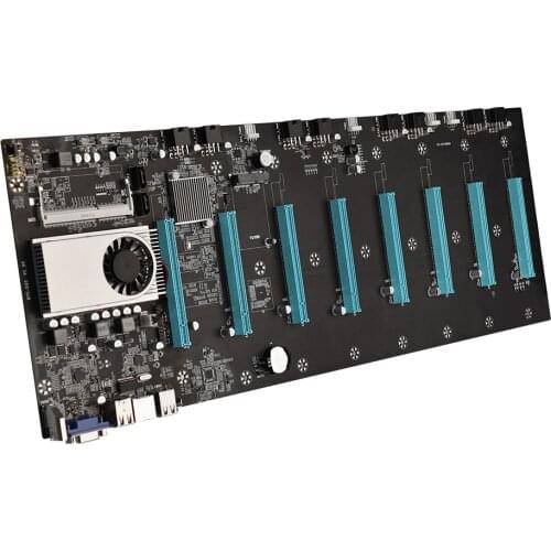 BTC-S37 for Mining Machine Motherboard 8 PCIE 16X Graph Card SODIMM DDR3 SATA3.0 Support VGA + HDMI-Compatible